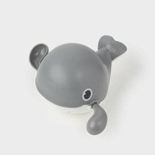 Игрушка для купания 13 см заводная пластик серая Плавающий кит Underwater 499₽