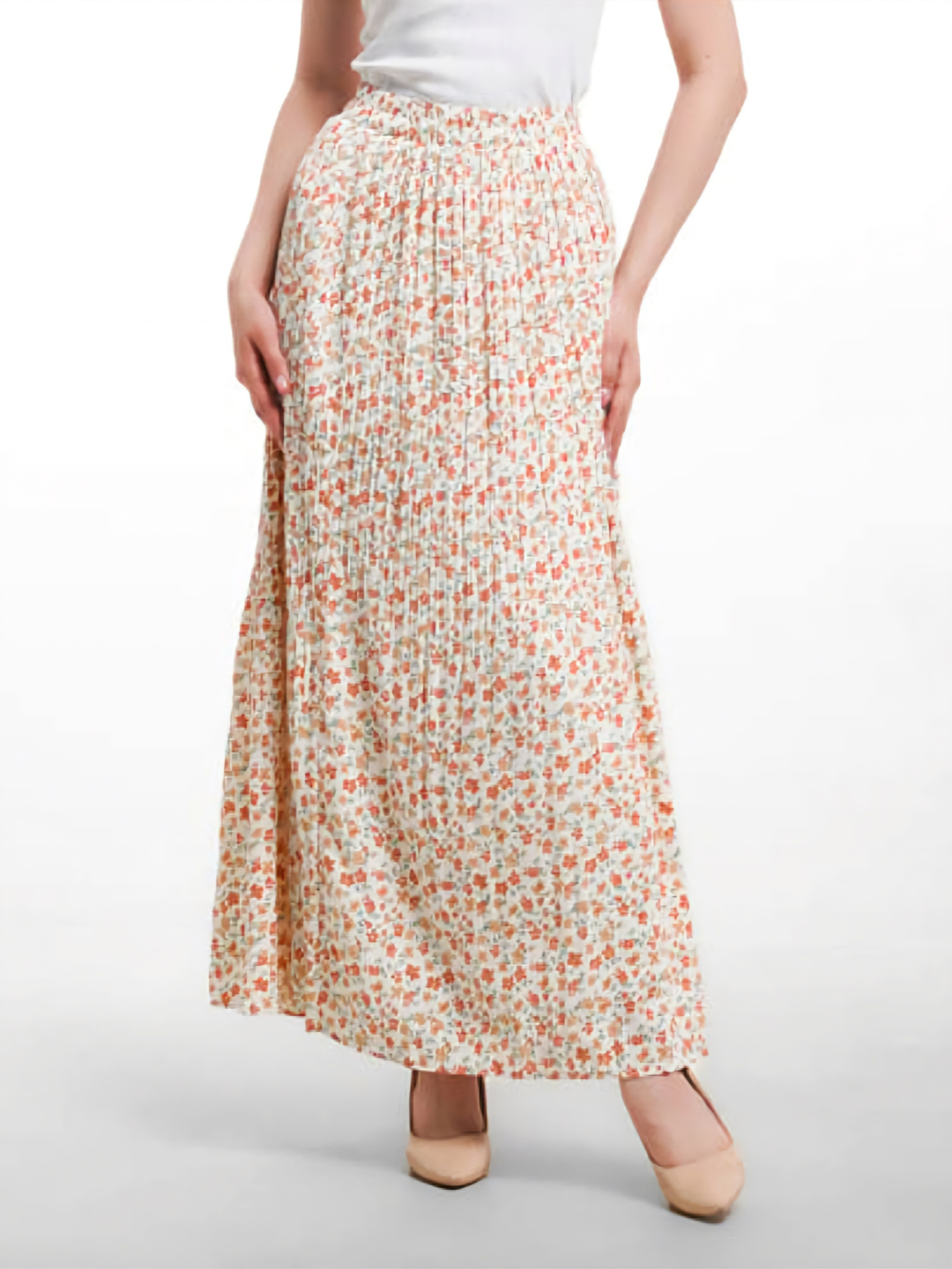 Юбка 42-48, размер стандарт, терракота — фото 1