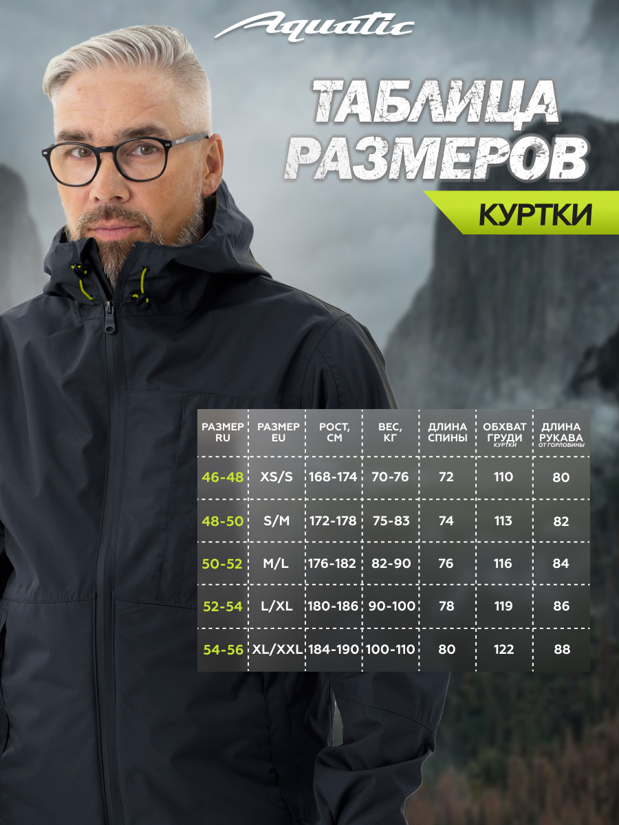 Куртка от дождя Aquatic КД-02, Зеленый - фото №5