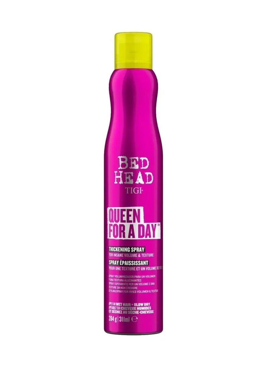Спрей TIGI Bed Head "Queen for", для объема, термозащита, 311 мл — фото 1