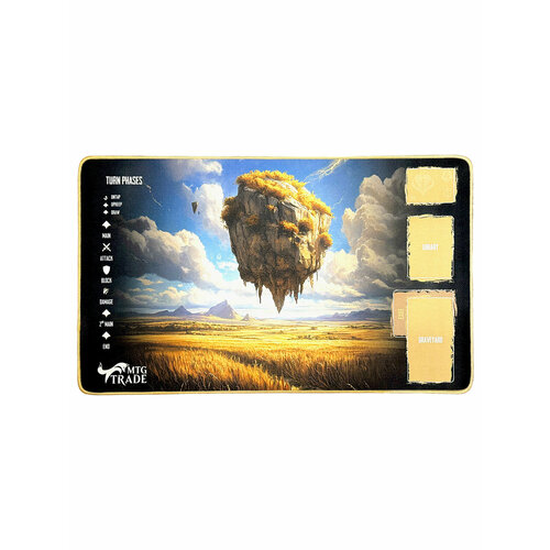 Игровой коврик для мыши и MTG MTGTRADE Равнина Эдр 60x35 см с прошитыми краями