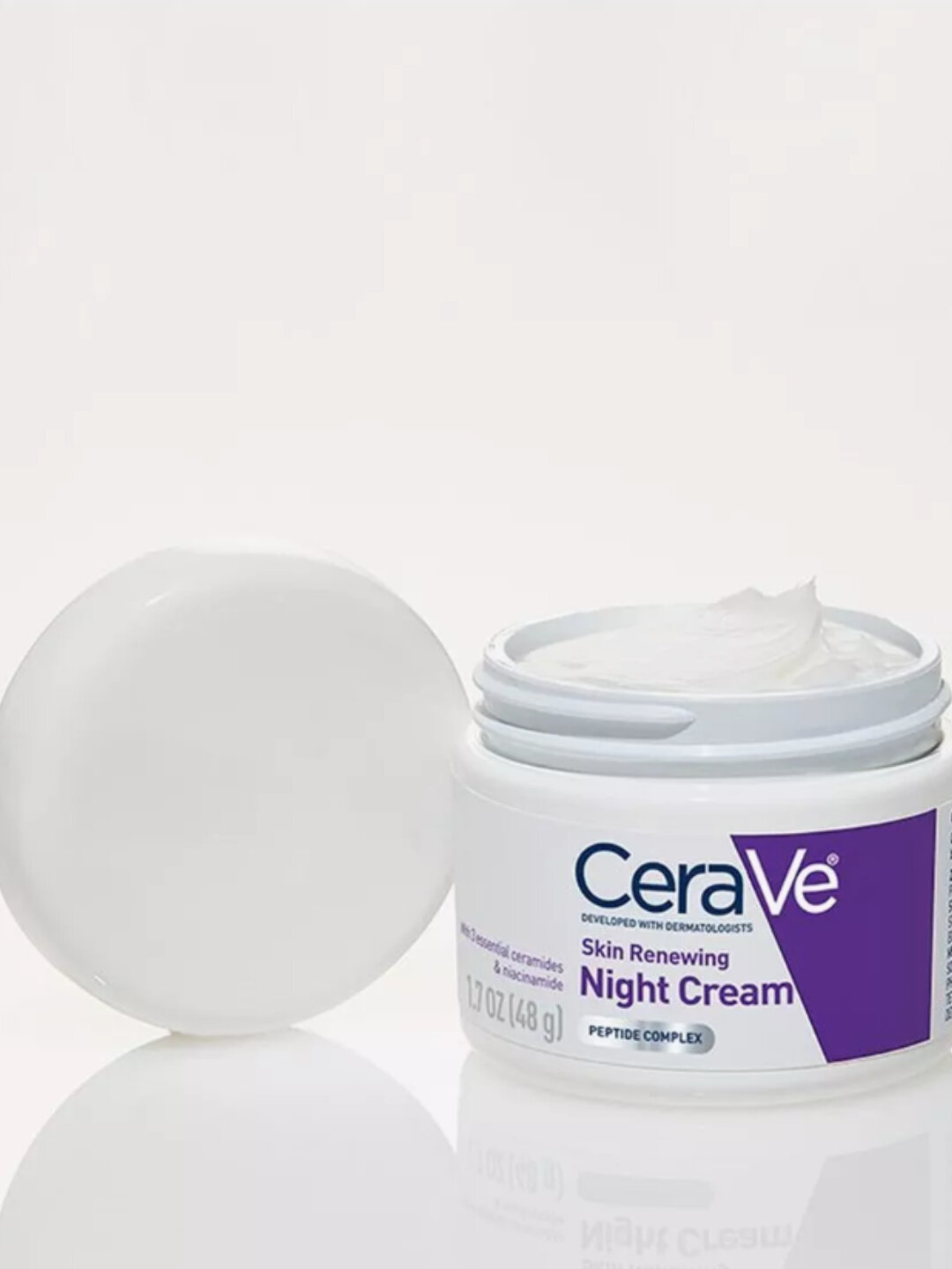 Крем для лица ночной/ CeraVe Skin Renewing Night Cream 48g, уход за лицом, ночной крем для ухода за кожей, CeraVe 48 г — фото 1