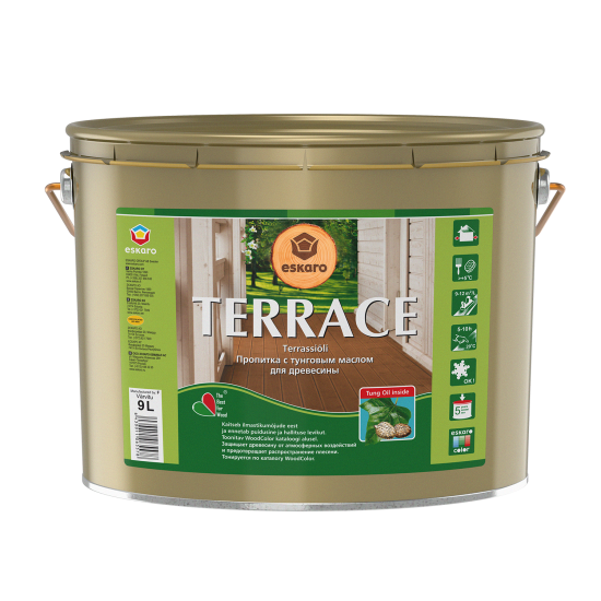Eskaro Terrace масло для террас органоразбавимое (прозрачный 27л)
