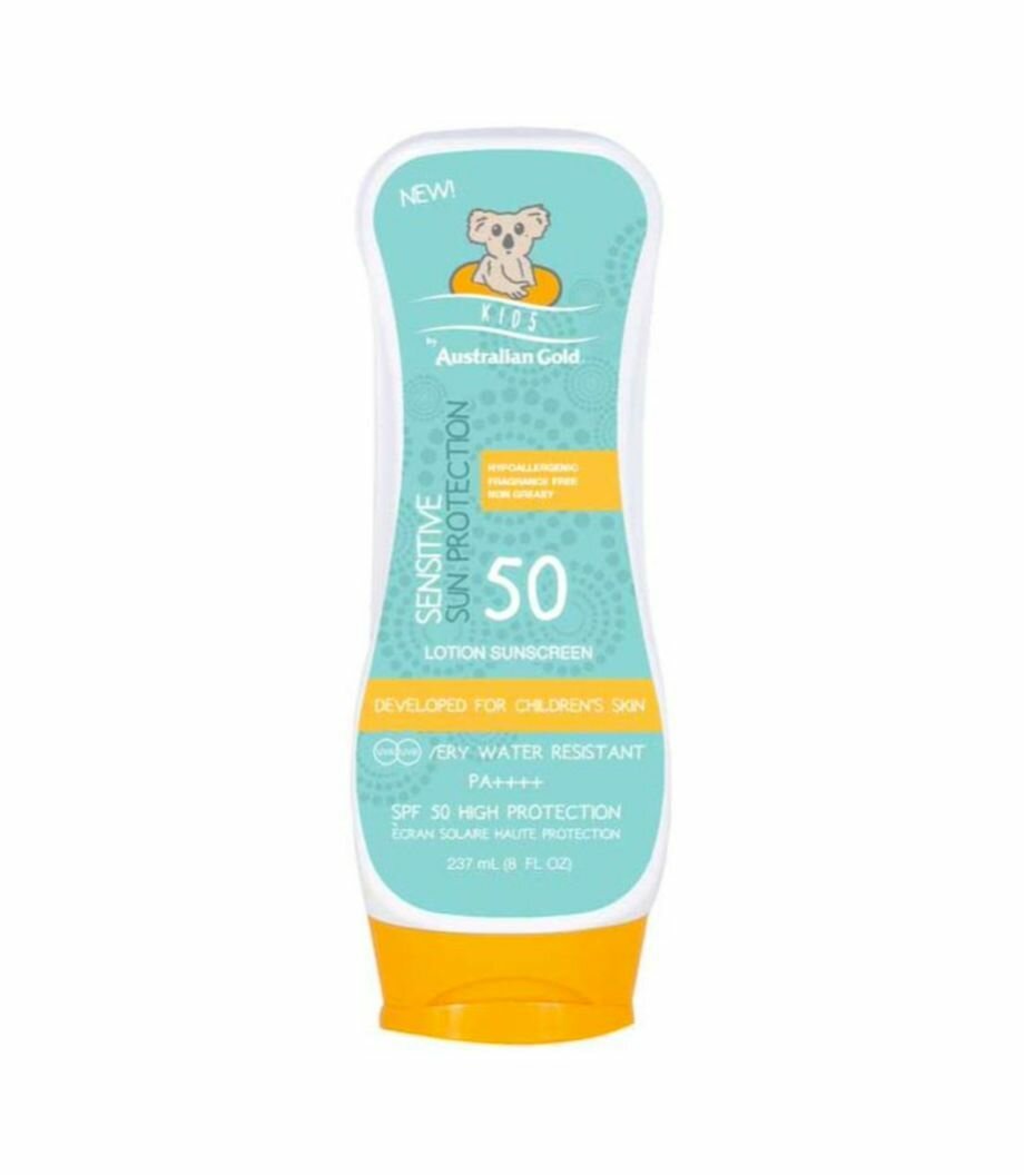 Изображение Солнцезащитный лосьон для детей гипоаллергенный SPF 50 Kids Australian Gold 237 мл