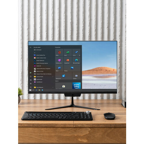 Моноблок 24 дюйма, Intel Core i7 4790, Windows 11pro, SSD 1ТБ, RAM 16ГБ, Wi-Fi/Bluetooth, черный