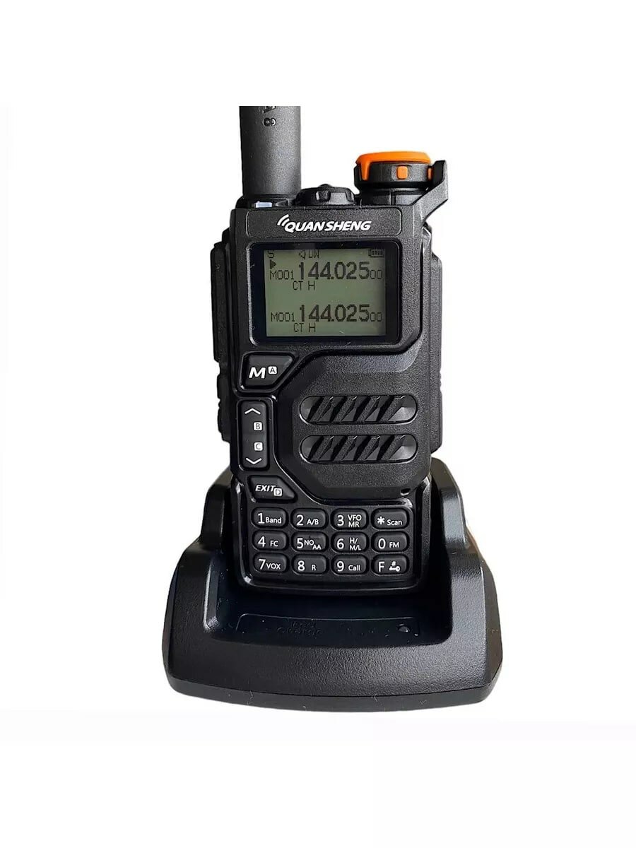 Рация QUANSHENG UV-K5, TYPE-C, 5 Ватт, 1600 мАч, цвет черный — фото 1