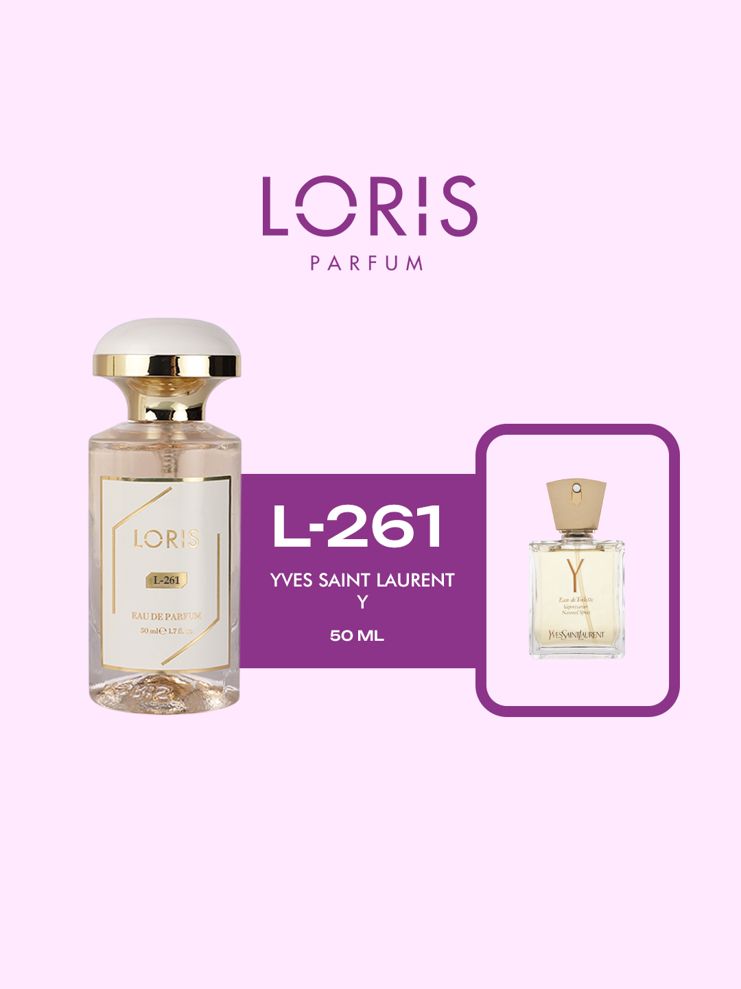 Женская парфюмерная вода "Loris Parfume" - Yves Saint Laurent - Y, 50 мл, стойкость в течение дня