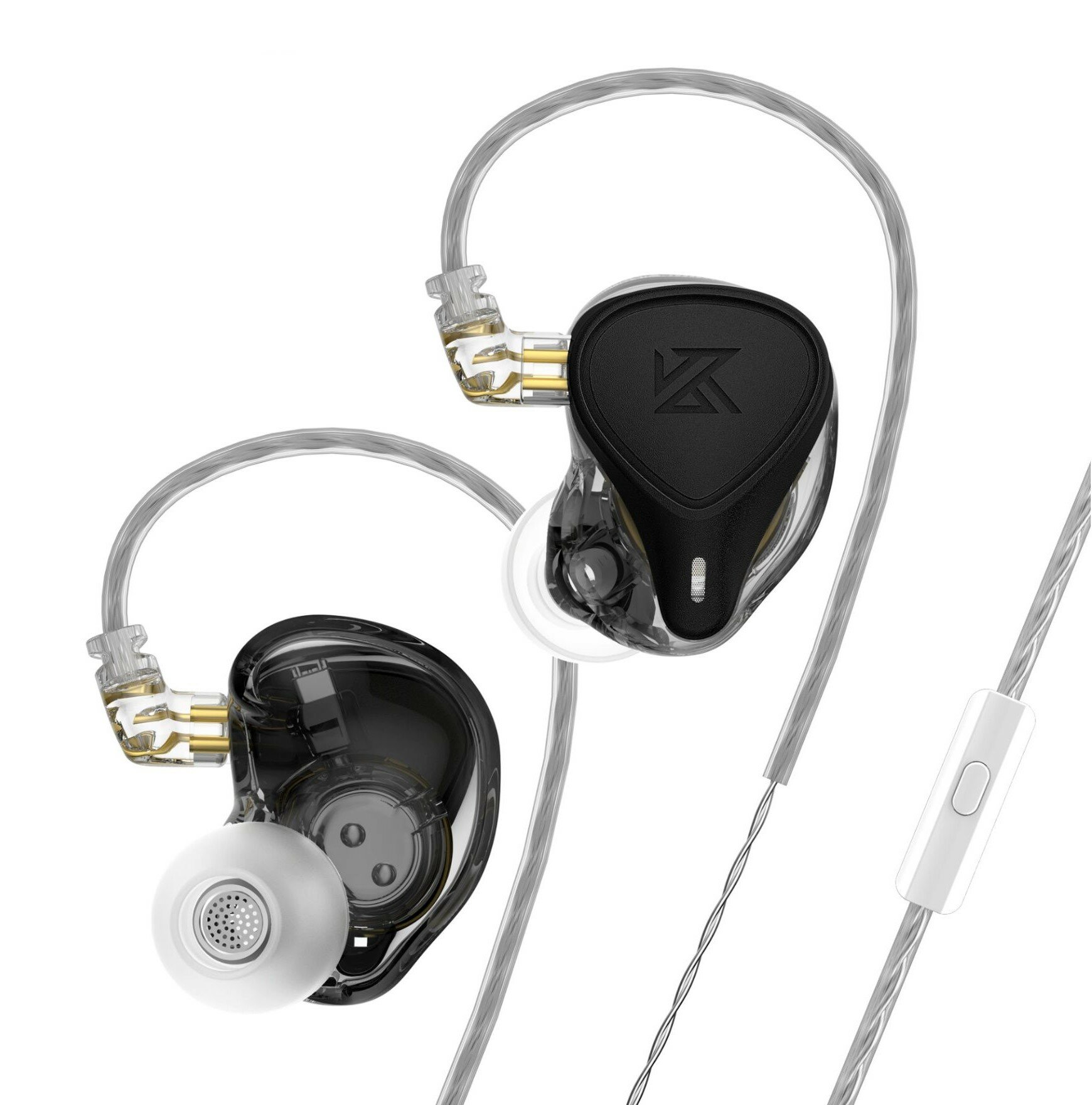Наушники KZ ZEX PRO - электростатические, динамические и гибридные BA - 20-40 КГц - 28 Ом - 113 дБ - микрофон - черные