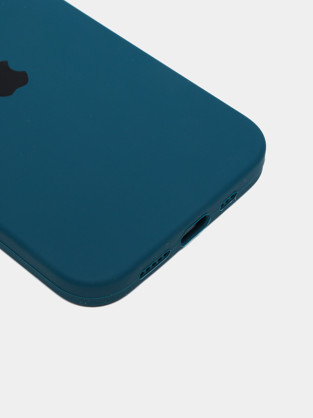 Чехол для iPhone 14 Pro Max, силиконовый, ударопрочный, приятный на ощупь, синий — фото 1