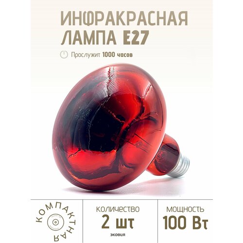 100 Вт Инфракрасная лампа для курятника для обогрева брудера