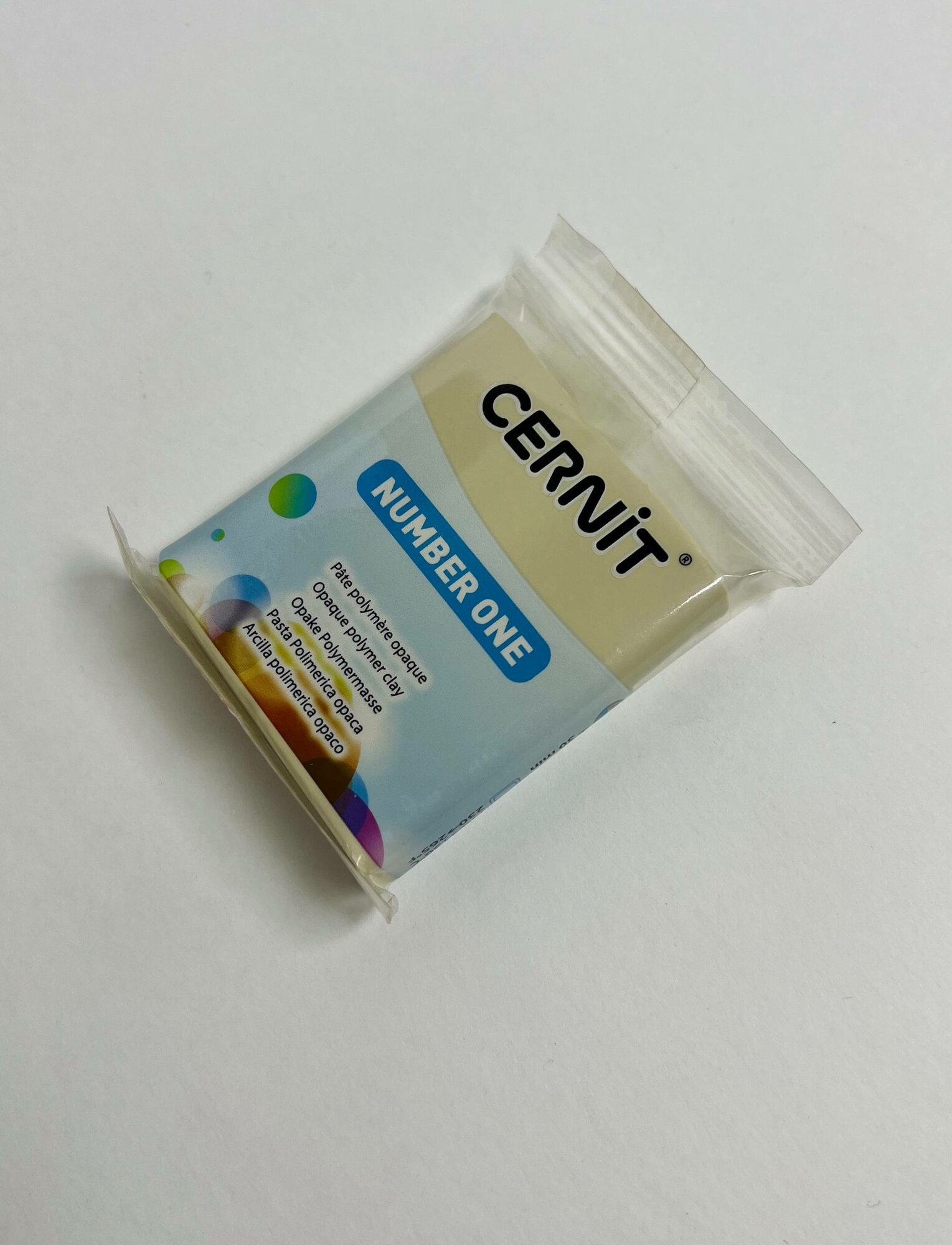 Полимерная глина Cernit Number one "Sahara", цвет сахара, 56грамм, для лепки из полимерной глины — фото 1