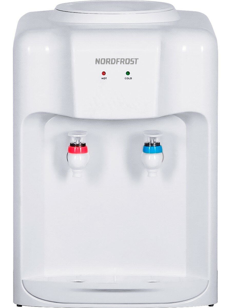 Настольный кулер для воды NORDFROST D-10W с электронным охлаждением и нагревом, белый — фото 1