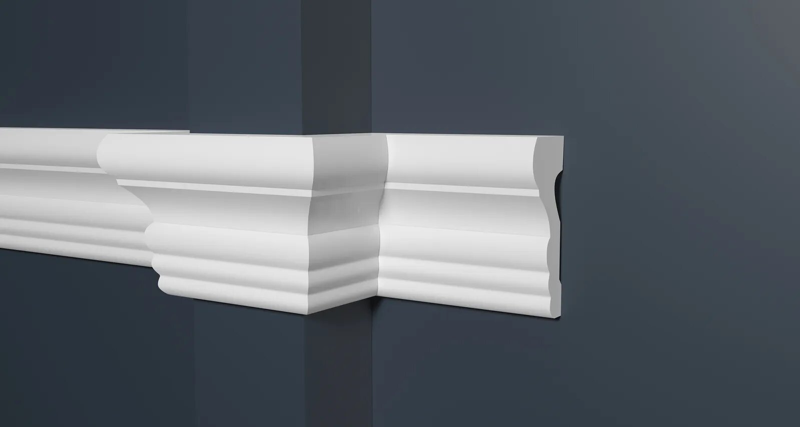 Молдинг Decor Dizain DD354 дюрополимерный влагостойкий под покраску длина 2 м 1 шт.