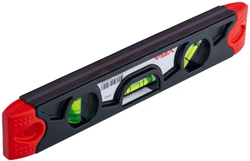 Уровень пузырьковый Vira T230 3 глазка магнитный 230 мм - фото №2