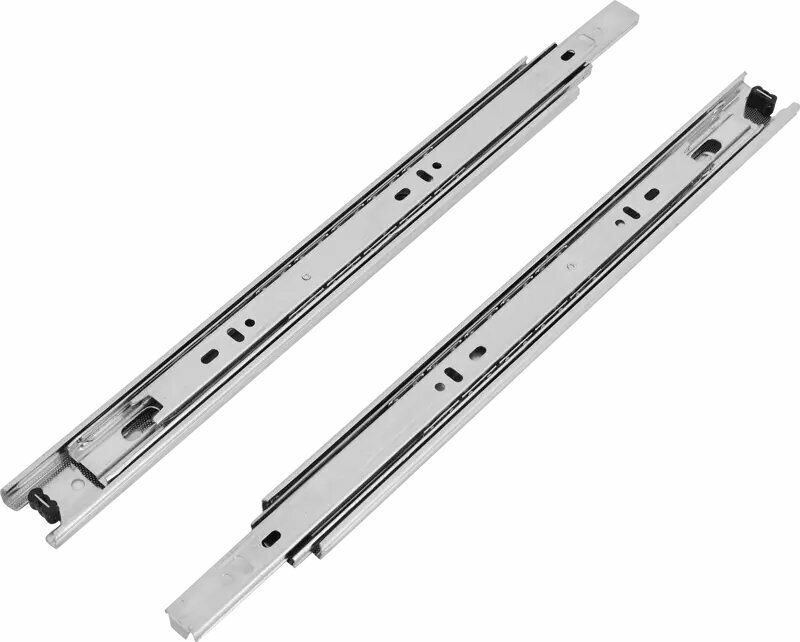 Комплект шариковых направляющих полного выдвижения EDS Chrome EDS-35 35/350 мм сталь цвет серебро