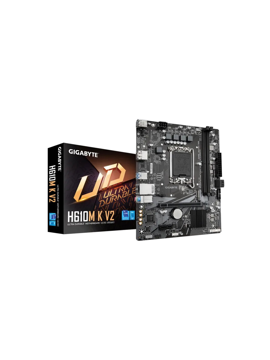 Материнская плата GIGABYTE H610M K V2 (LGA1700/H610/2xDDR5/mATX/DP, HDMI) (H610M K V2)