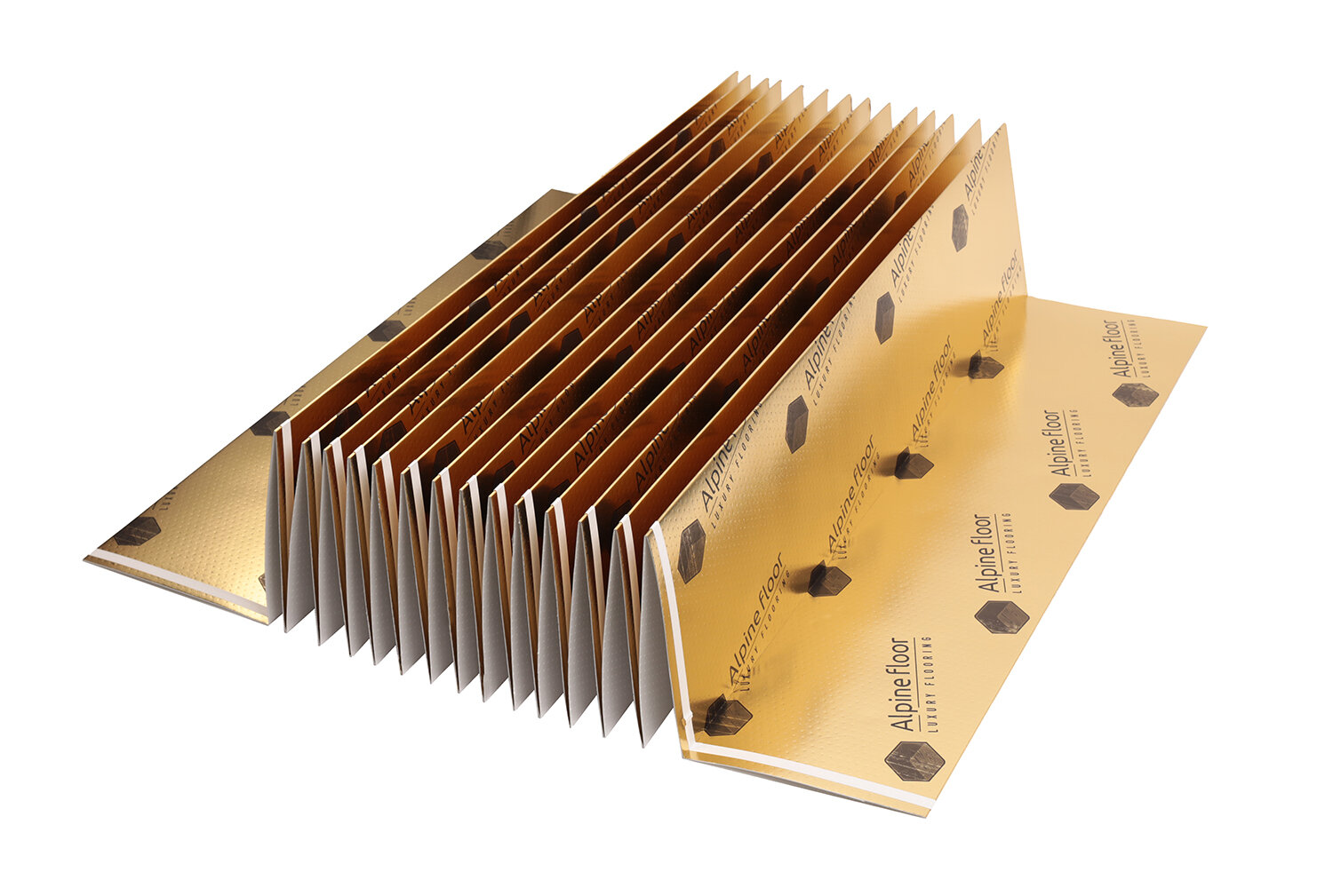 Подложка Alpine Floor Golden Foil XPS 15 мм 10 м2