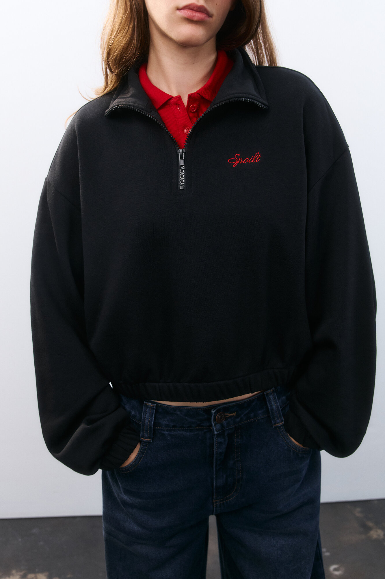 Свитшот Befree Young Casual размер 44  черный принт