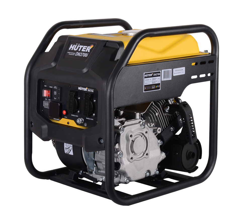 Генератор инверторный бензиновый Huter DN3700i 3.3 кВт 220 В