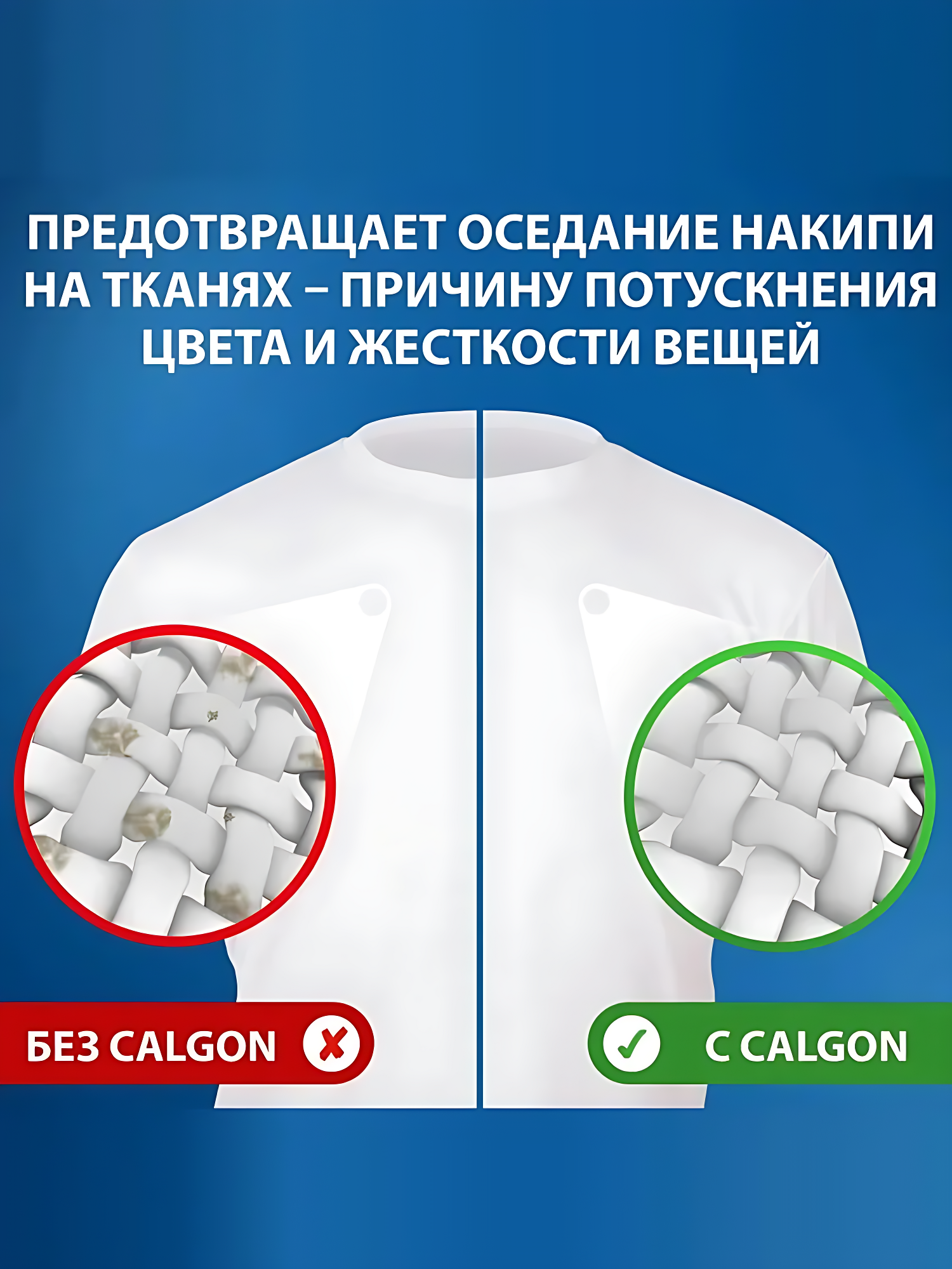 Calgon, порошок, для смягчения воды в стиральных машинах, 550г. — фото 1