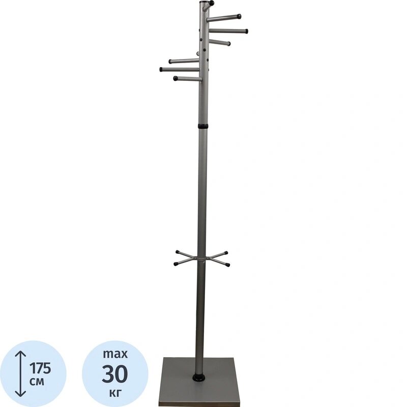 Вешалка TI_напольная Мажор 3-3 серый