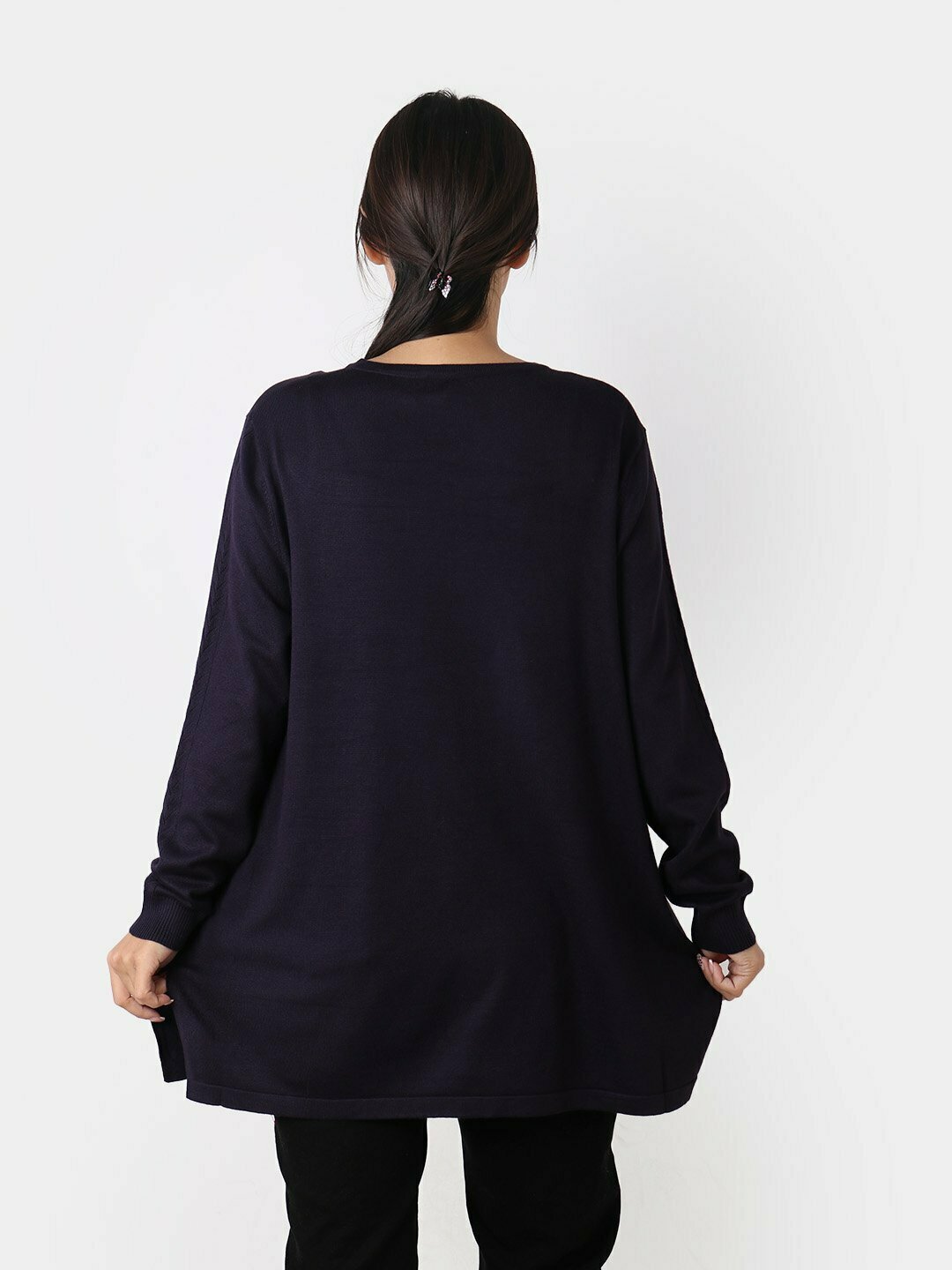 Туника , размер 60, фиолетовый — фото 1