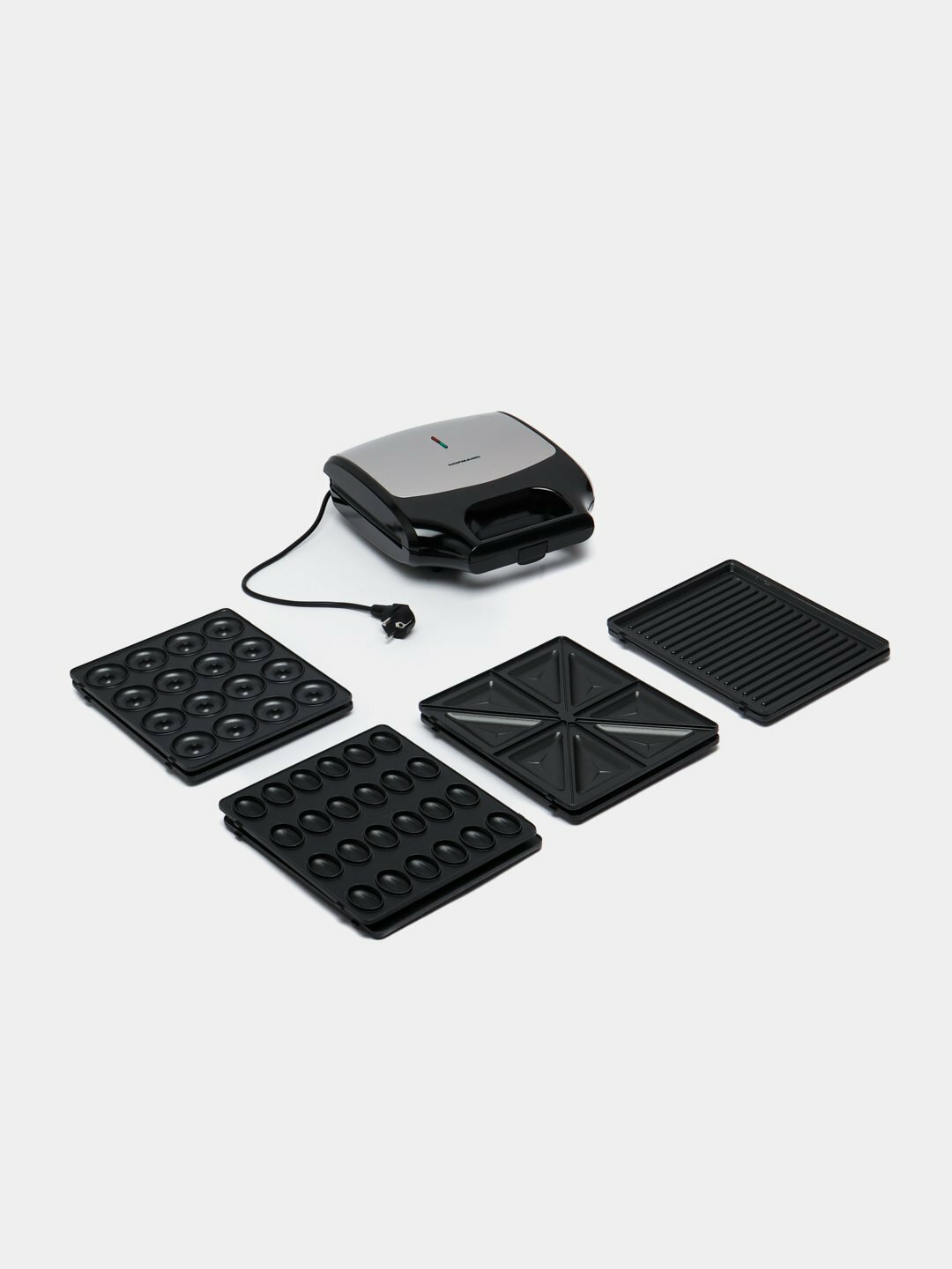 Электрогриль Hofmann SSWM03SS-5/HF, сменные панели, нержавеющая сталь, 1400Вт