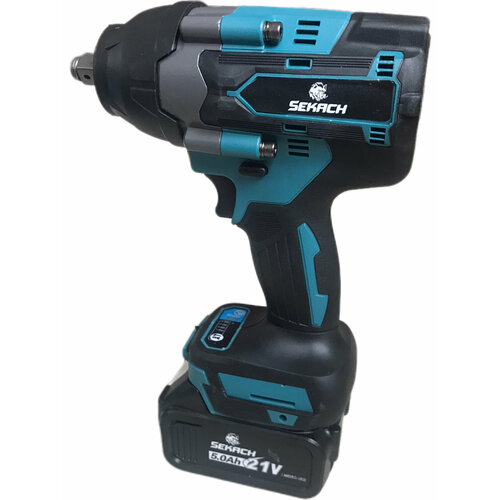 Бесщеточный аккумуляторный ударный гайковерт - винтоверт Sekach в кейсе (800 Hm, 5Ач)