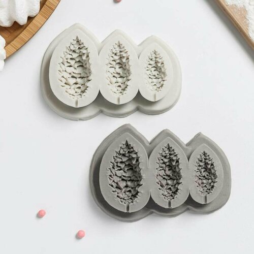 Форма для шоколада и мастики - Шишки силиконовая 105х7 см 1 шт 559₽