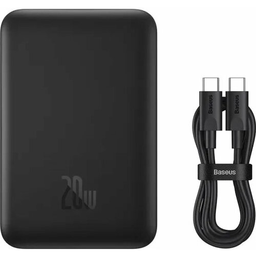 Внешний аккумулятор Baseus Magnetic Mini Wireless Fast Charge Power Bank 10000mAh 20W Black P10022100112-00 528100₽