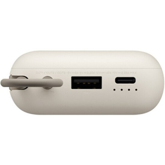 Внешний аккумулятор Xiaomi Power Bank 10000mAh (встроенный кабель) Tan GL (BHR9072GL) — фото 1