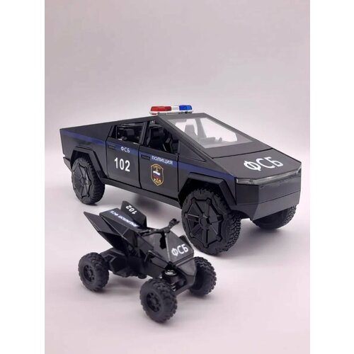 Металлическая модель Тесла Кибертрак ДПС 1:24