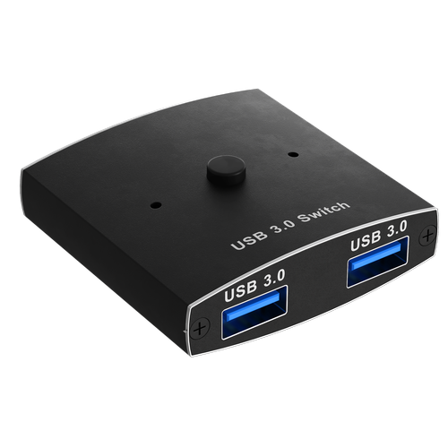 KVM переключатель USB 3.0 GSMIN AN-22 switch 2x1 (Черный)