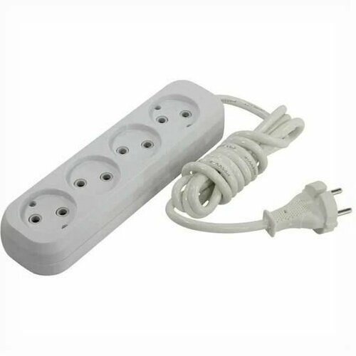 Удлинитель Smartbuy, 4 гнезда 3 м 16А/3, 5кВт с заземлением ПВС 3х1, 0 (SBE-16-4-03-Z)