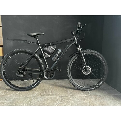 Велосипед 29 RICHIESTO алюминиевая рама 19 горный Для спорта и отдыха Городской Туристический Спортивный Взрослый Подростковый чёрный 33770₽