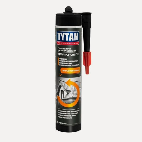 Изображение товара Герметик для кровли Tytan Professional каучуковый (310мл) коричневый