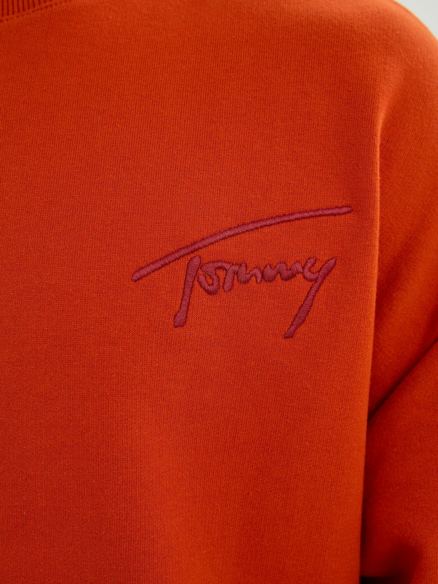 Свитшот TOMMY HILFIGER, размер 2XL, , оранжевый, красный — фото 1
