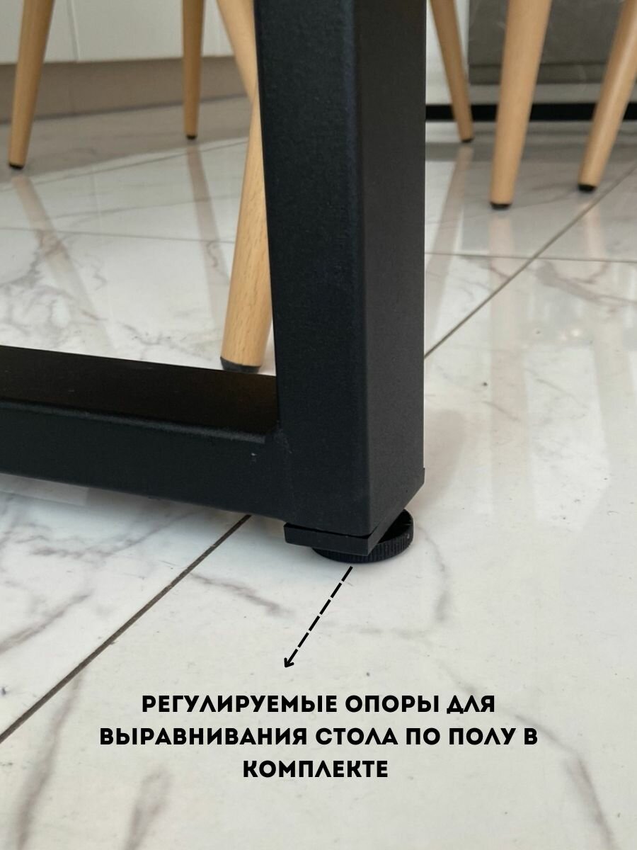 Компьютерный стол "Флоренция" из массива дерева и металла — фото 1