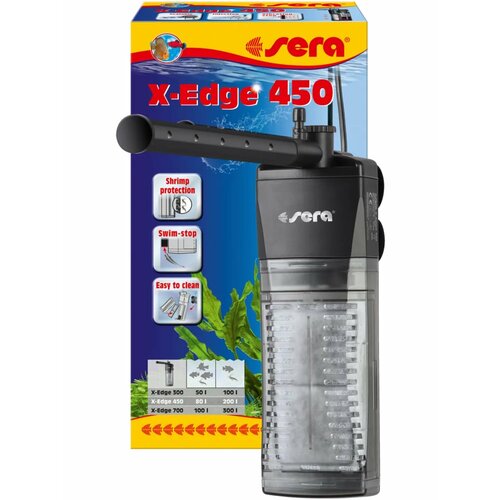 Фильтр SERA X-Edge, для аквариума, внутренний, антибактериальный, до 80л, 450л/ч