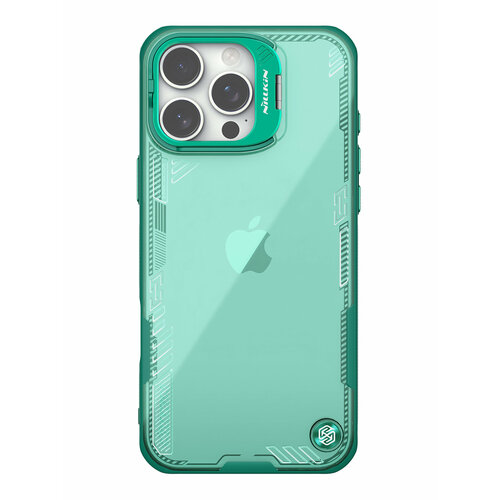 фото Nillkin для iphone 16 pro чехол iceblade prop (camera-visible) green