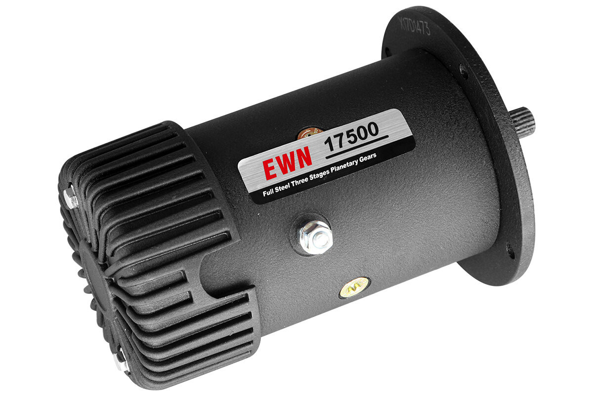 Мотор для лебедки Runva EWN17500 24V, выходная мощность: 3,1 кВт / 4,1 л. с. — фото 1