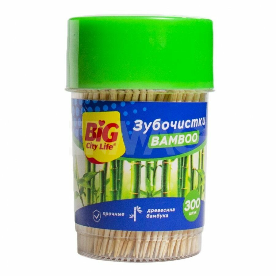 Зубочистки BIG CITY LIFE 300 шт бамбук