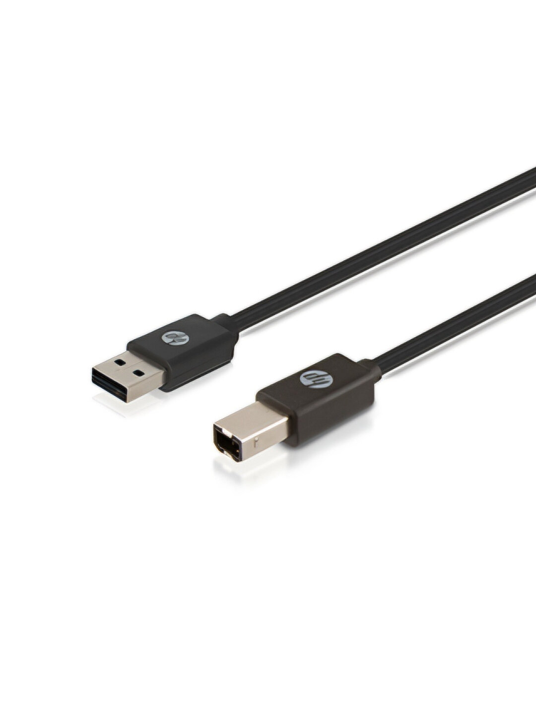 Кабель Hewlett Packard, USB-А to USB-В v2.0, длина 1,2 м, черный, силиконовый — фото 1