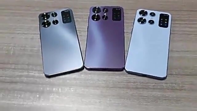 Мобильный телефон S24 Ultra с экраном 7,0 дюймов, на базе Android 13, 16/1Т, цвет gold EU — фото 1