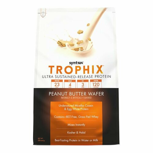 Многокомпонентный протеин Syntrax Trophix вафли с арахисовым маслом 908 гр