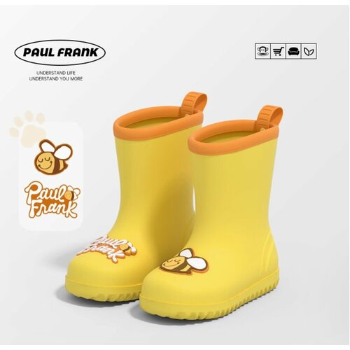 фото Сапоги paul frank сапожки детские эва непромокаемые, размер 170, желтый