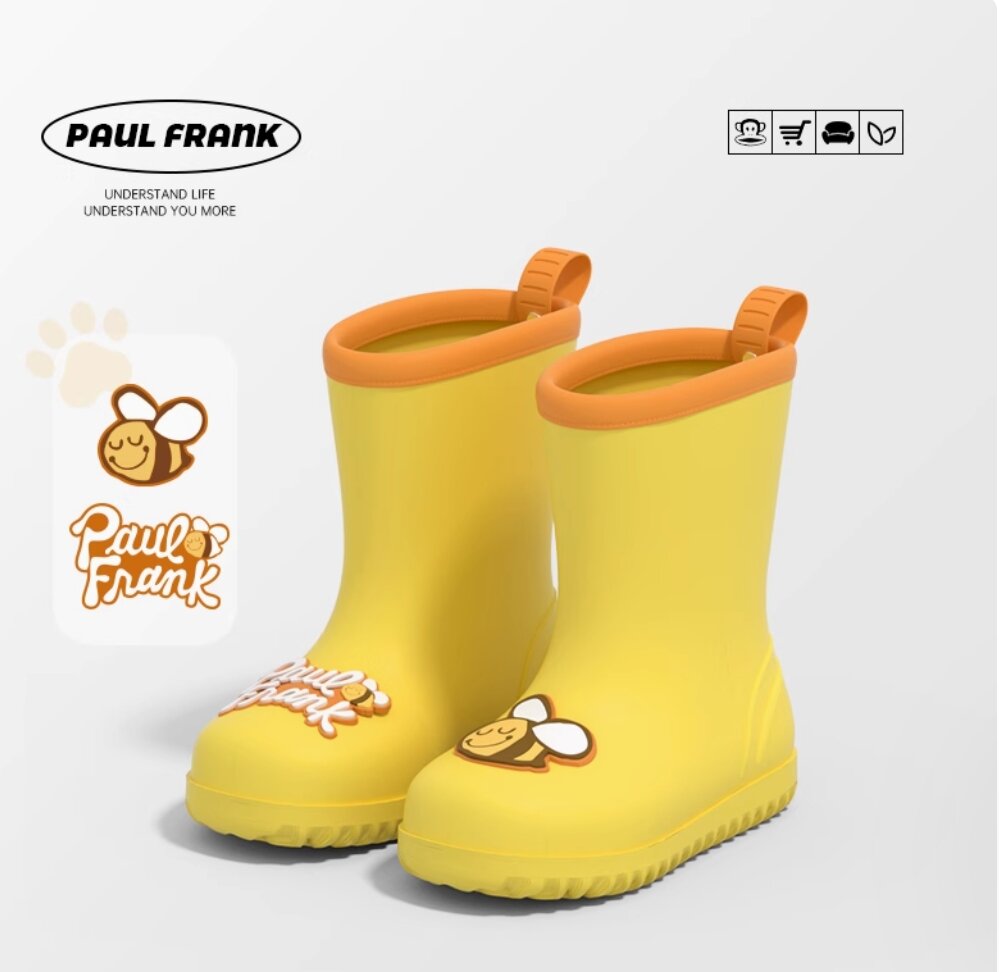 Сапоги Paul Frank сапожки детские ЭВА непромокаемые, размер 190, желтый