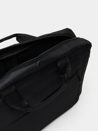 Сумка-чехол, для ноутбука, водонепроницаемый, искусственный мех, синий, черный — фото 1