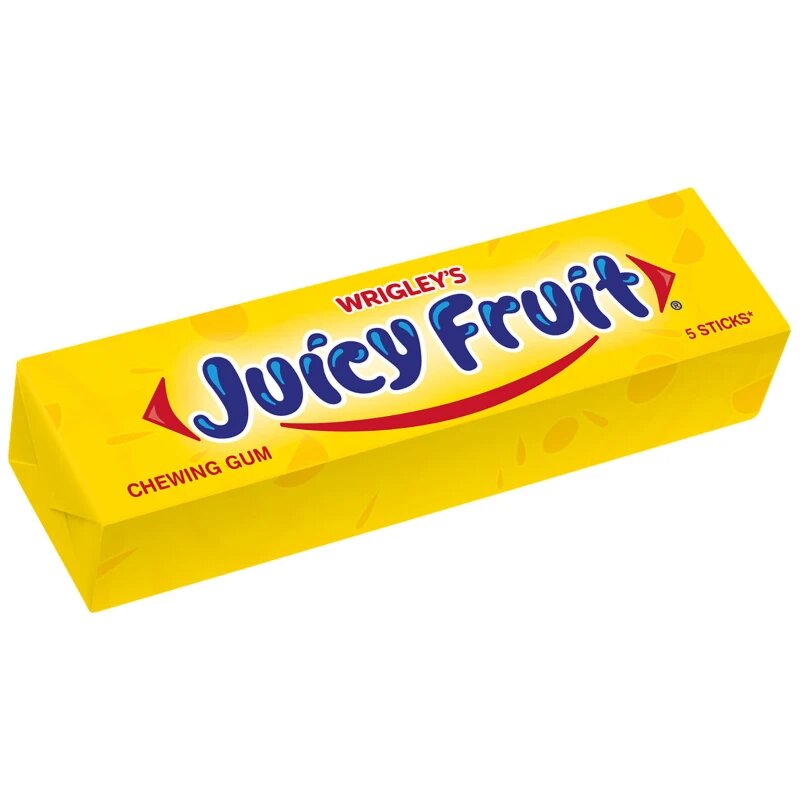 Жвачка Juicy Fruit Gum со вкусом "мультифрукт" (набор 2 штуки в упаковке) — фото 1