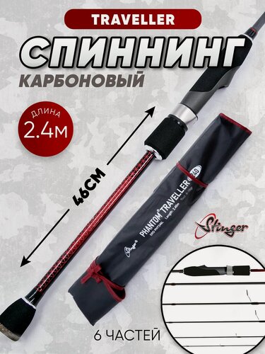 Изображение товара Спиннинг компактный Phantom Traveller 246ML 2,40m 5-25gr